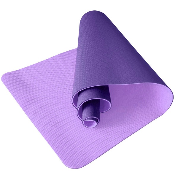 Коврик для йоги, материал TPE 183х61х0,6 см, голубой
