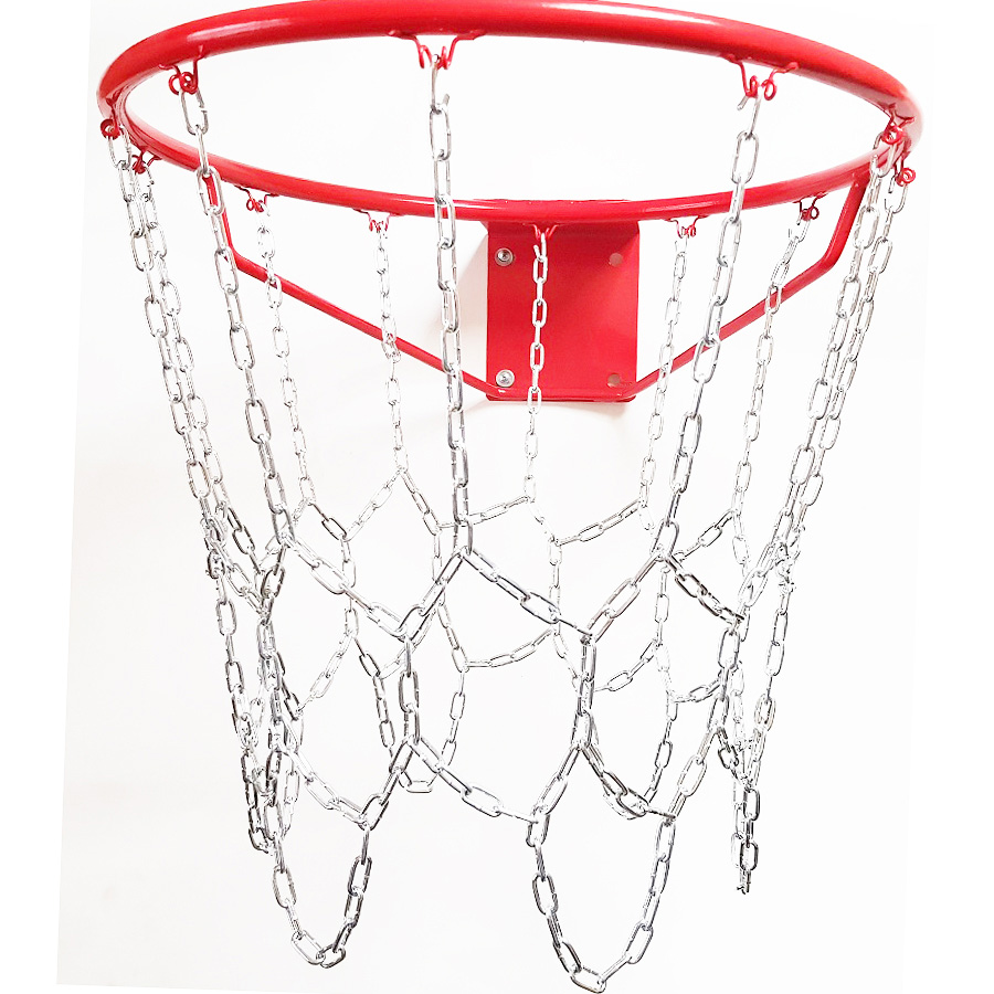 Антивандальная баскетбольная сетка 3мм из короткозвенной цепи для  No-7, No-5, на 12 посадочных мест