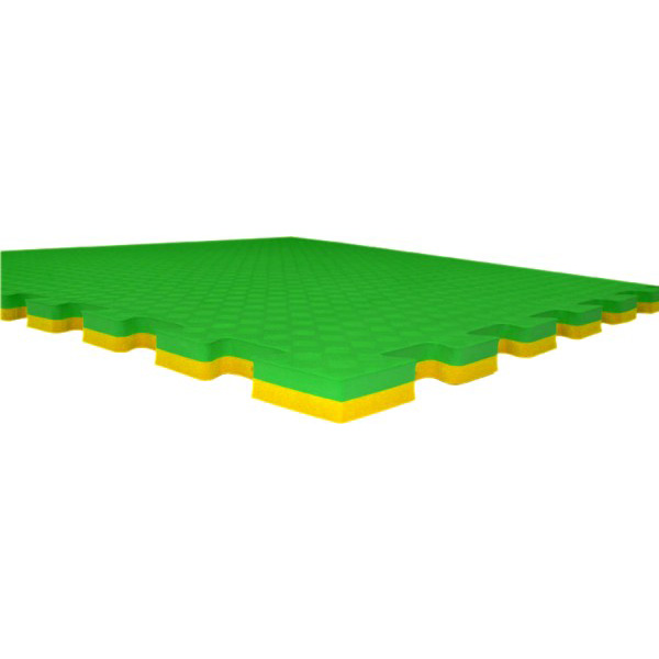 Татами, лист покрытия толщиной 25мм, размер 100x100см, плотность 35-40, желто-зеленые