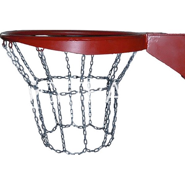 Антивандальная баскетбольная сетка 3мм из короткозвенной цепи для  No-7, No-5, на 10 посадочных мест