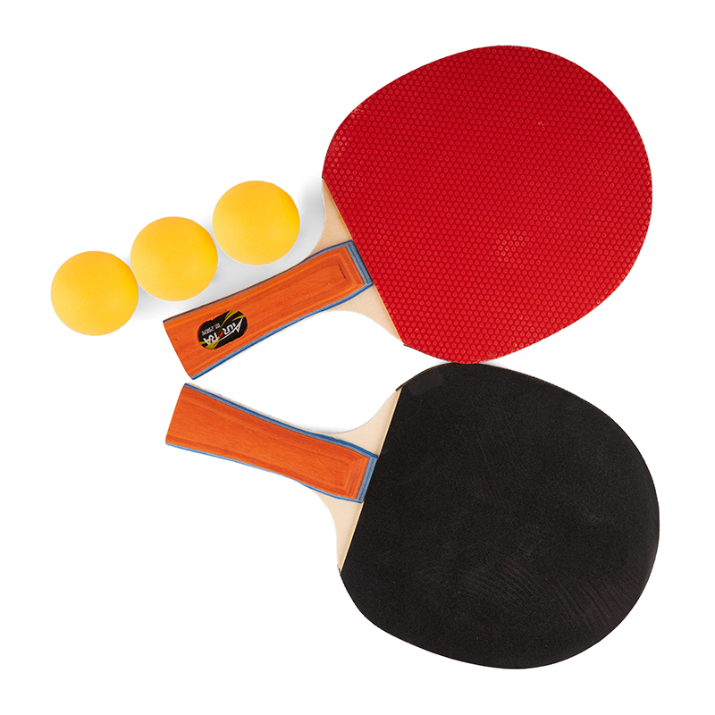 Набор для настольного тенниса AURORA 2 ракетки с длинной ручкой и 3 мяча, в блистере