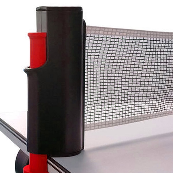 Сетка раздвижная AURORA для настольного тенниса. Размер:19х14х165см., черно-красная