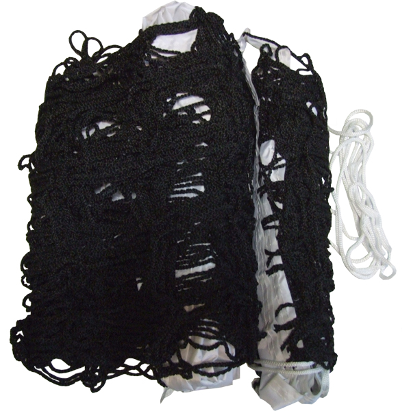 Сетка волейбольная Эконом с тросом, черная, нить 2,8мм