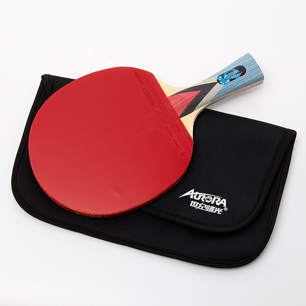 Профессиональная ракетка для настольного тенниса AURORA, длинная ручка, 4 звезды, с чехлом 