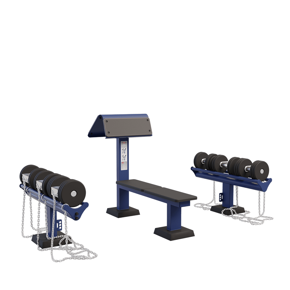 Street Barbell Гантельный ряд / Dumbbell set  21кг-1пара, 26кг-1пара, 31кг-1пара, уличный комплекс. 