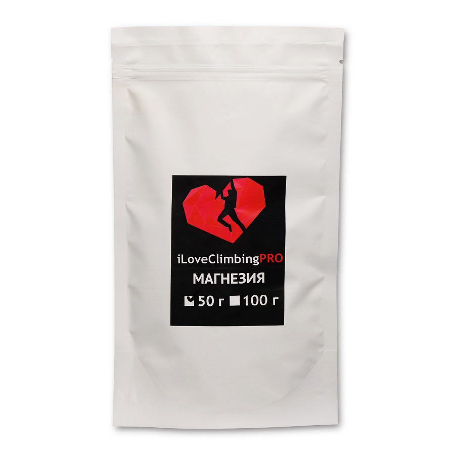 Магнезия спортивная "iLoveClimbing PRO", сухой порошок, пакет 0,05кг
