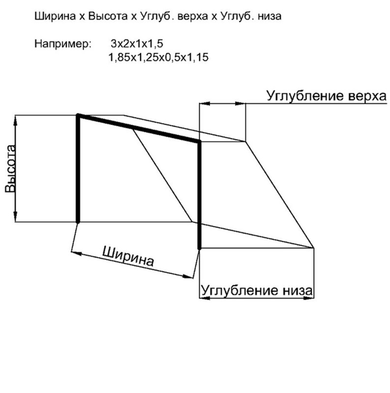 Сетка для мини футбола, гандбола 3,00х2,00х1,00х1,50 м, толщина 4мм