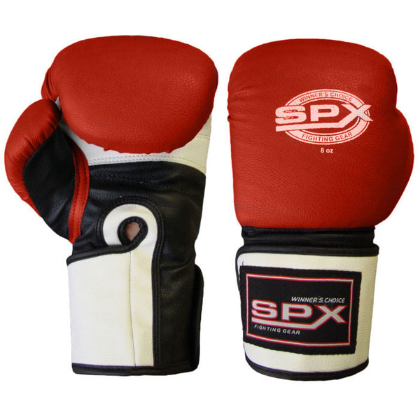 Перчатки боксерские 8 унций с широким запястьем Красные