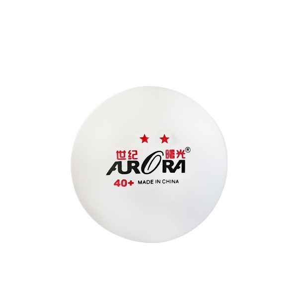 Мяч для настольного тенниса  AURORA, 2 звезды, 40 плюс, шовный, высокой плотности. Белые, 10 шт.,