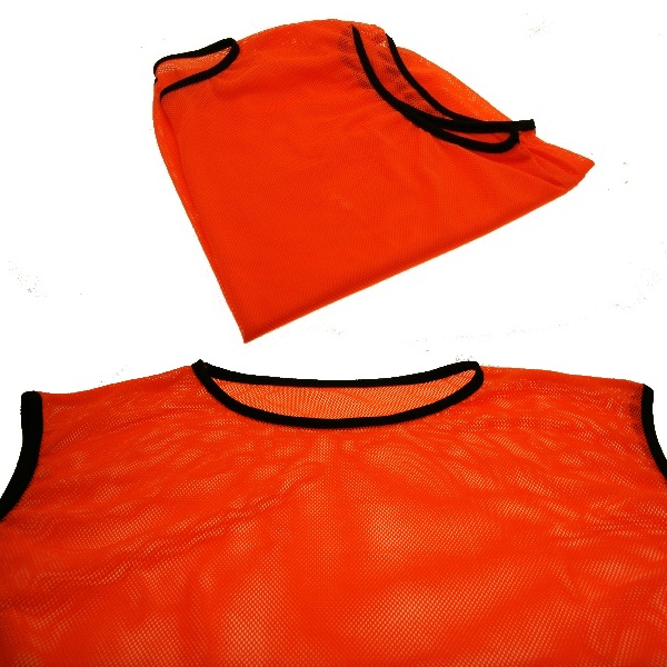 Манишка отличительная из сетчатой ткани Оранжевая взрослая размер M - XXL