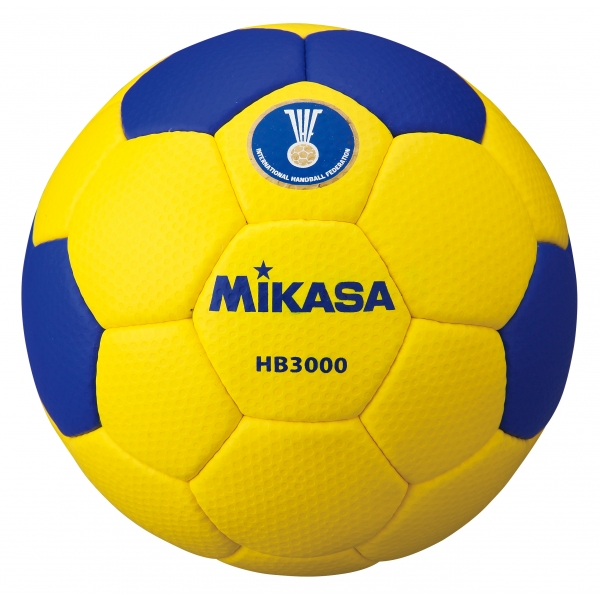 Мяч гандбольный MIKASA  сертифицированный IHF размер 3, синтетическая кожа. Желто-синий