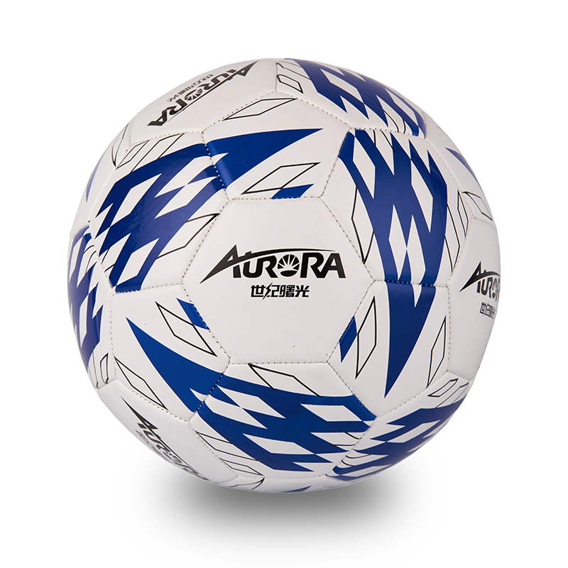 Мяч футбольный AURORA, размер 5, бело-синий