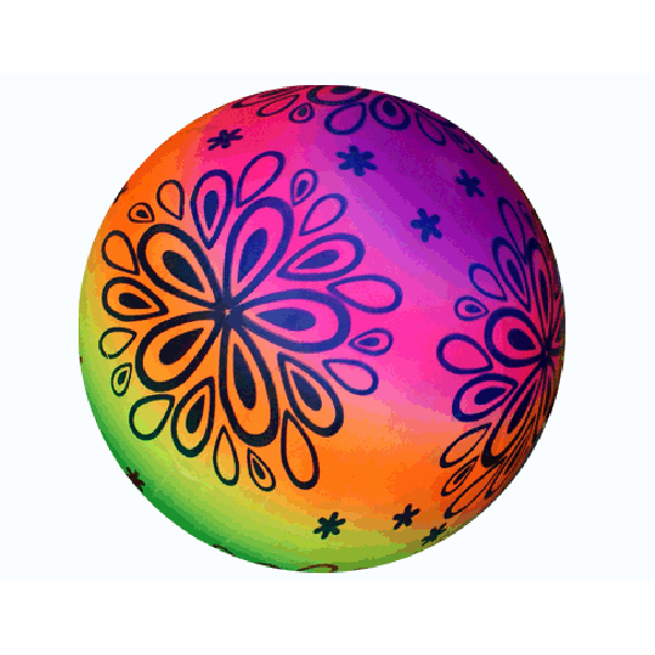 Мячик игровой пляжный, разноцветный d-25 см